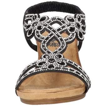2Go Fashion Keilsandale in schwarz