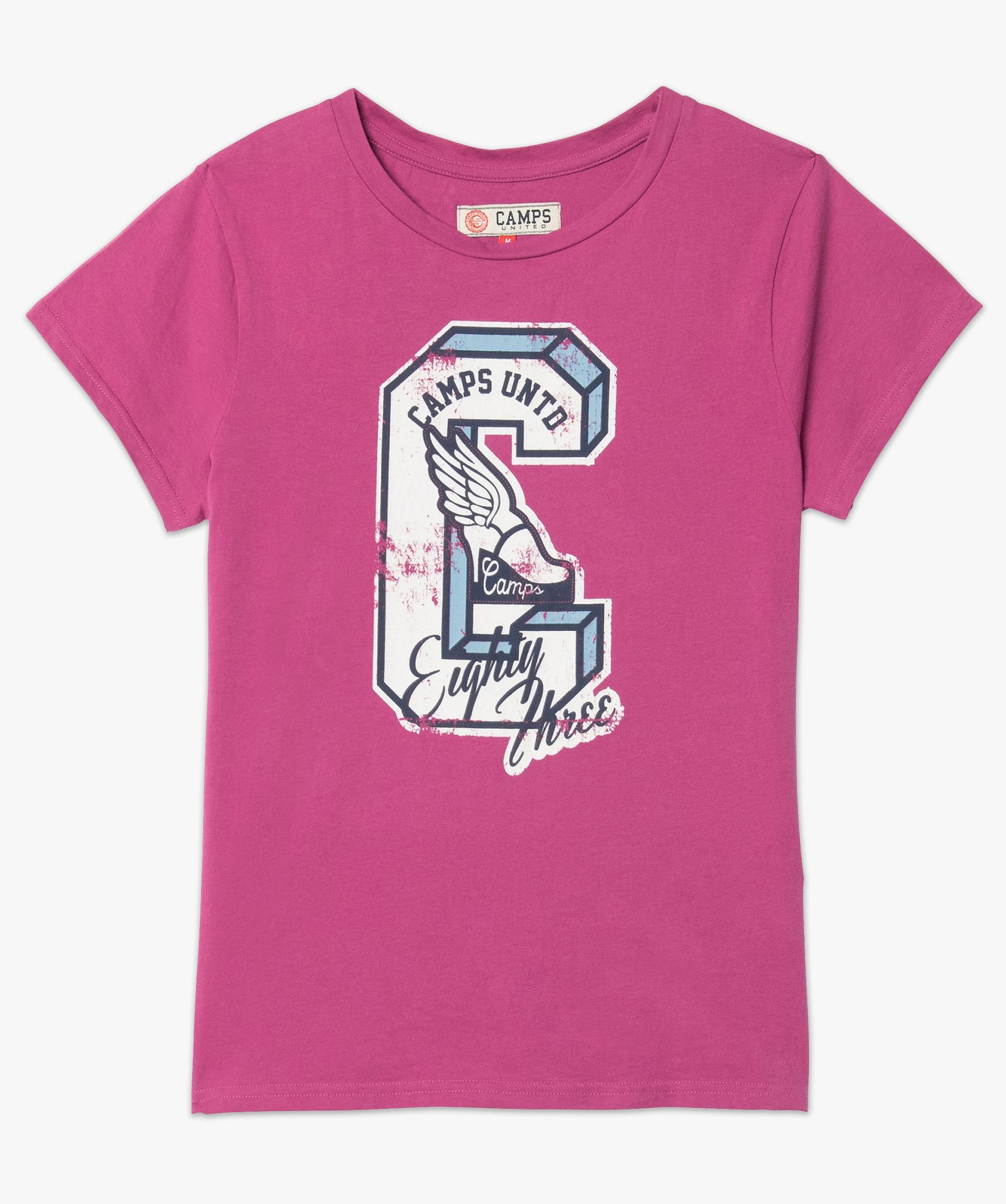 Tee-shirt femme à manches courtes et motif patiné - CAMPS | GEMO
