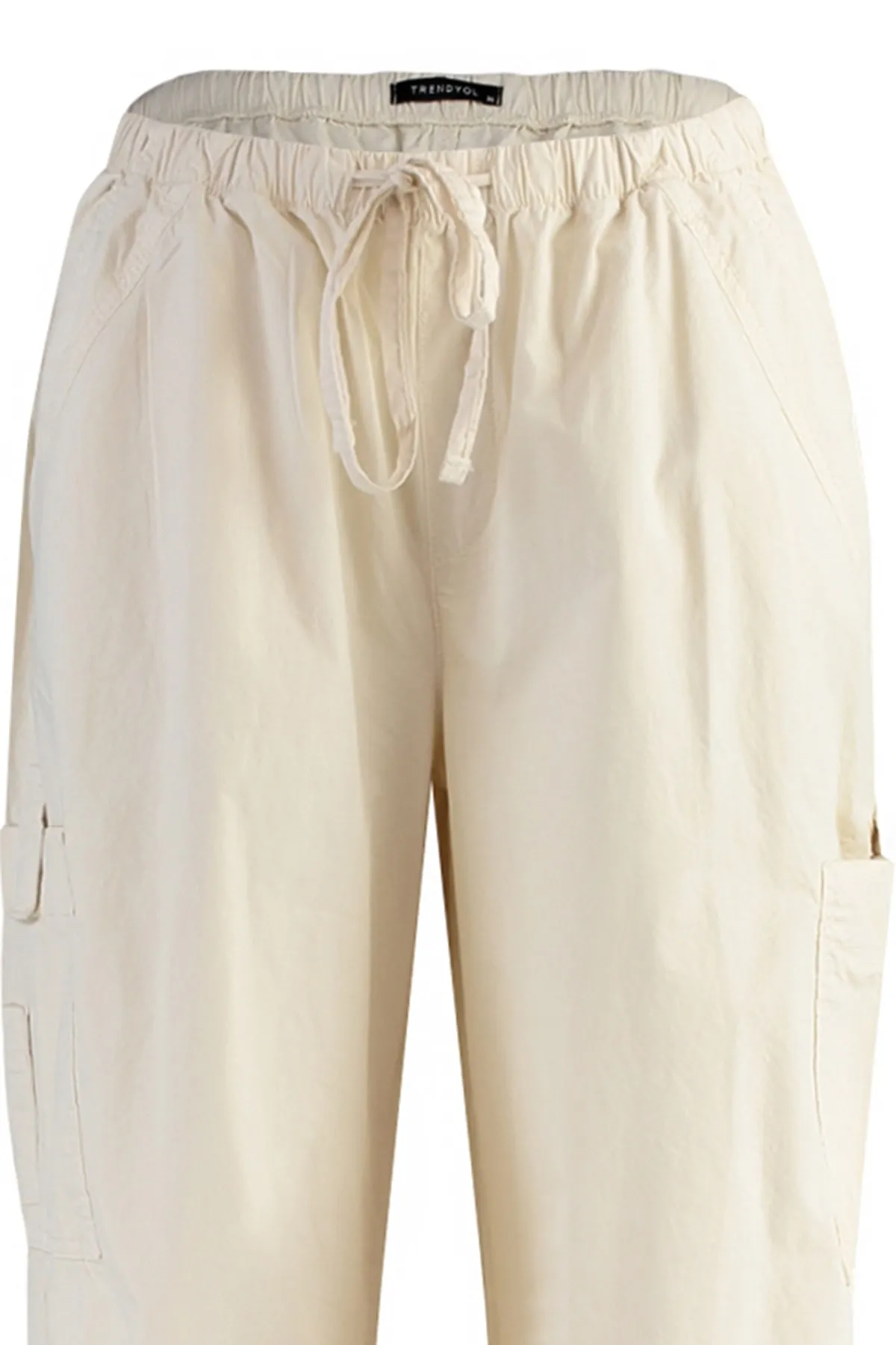 Trendyol Collection  Beige Jogginghose mit normaler Taille und Taschendetail TWOAW23JE00740/Beige