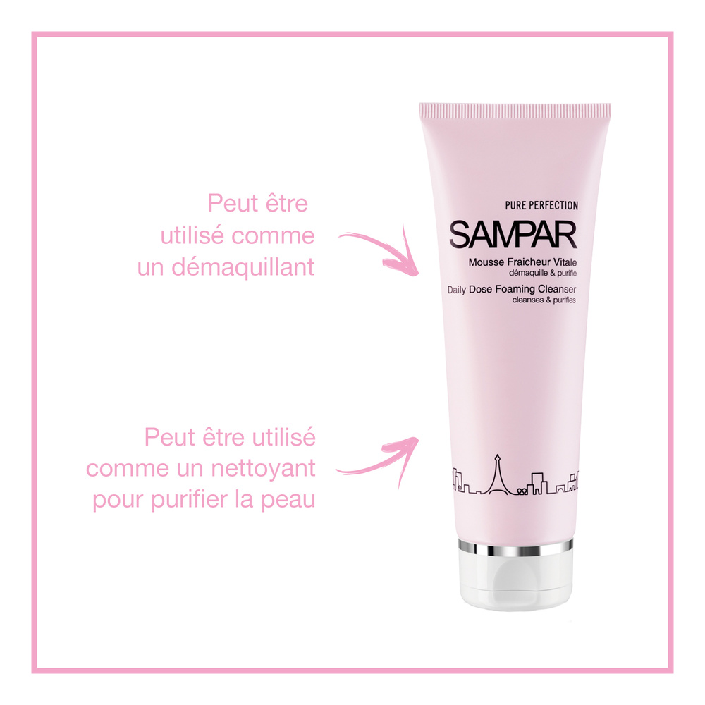 Sampar Mousse Fraîcheur Vitale Nettoyant visage