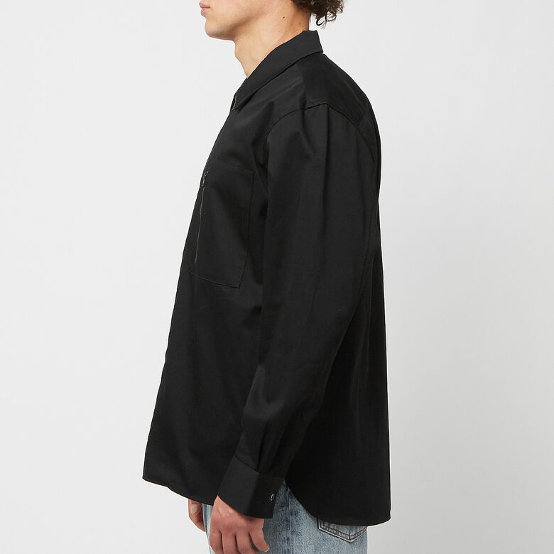 Norse Projects Ulrik Gabardine Zipped Overshirt Black