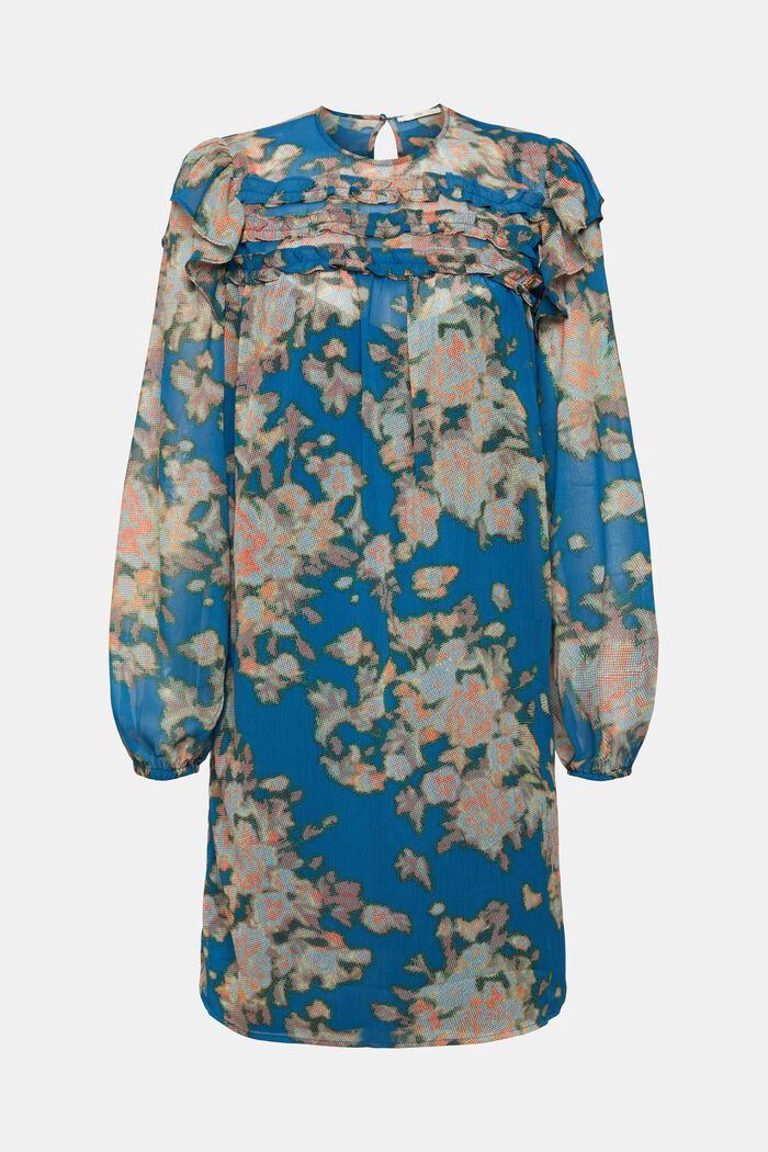 Chiffon-Kleid mit Muster