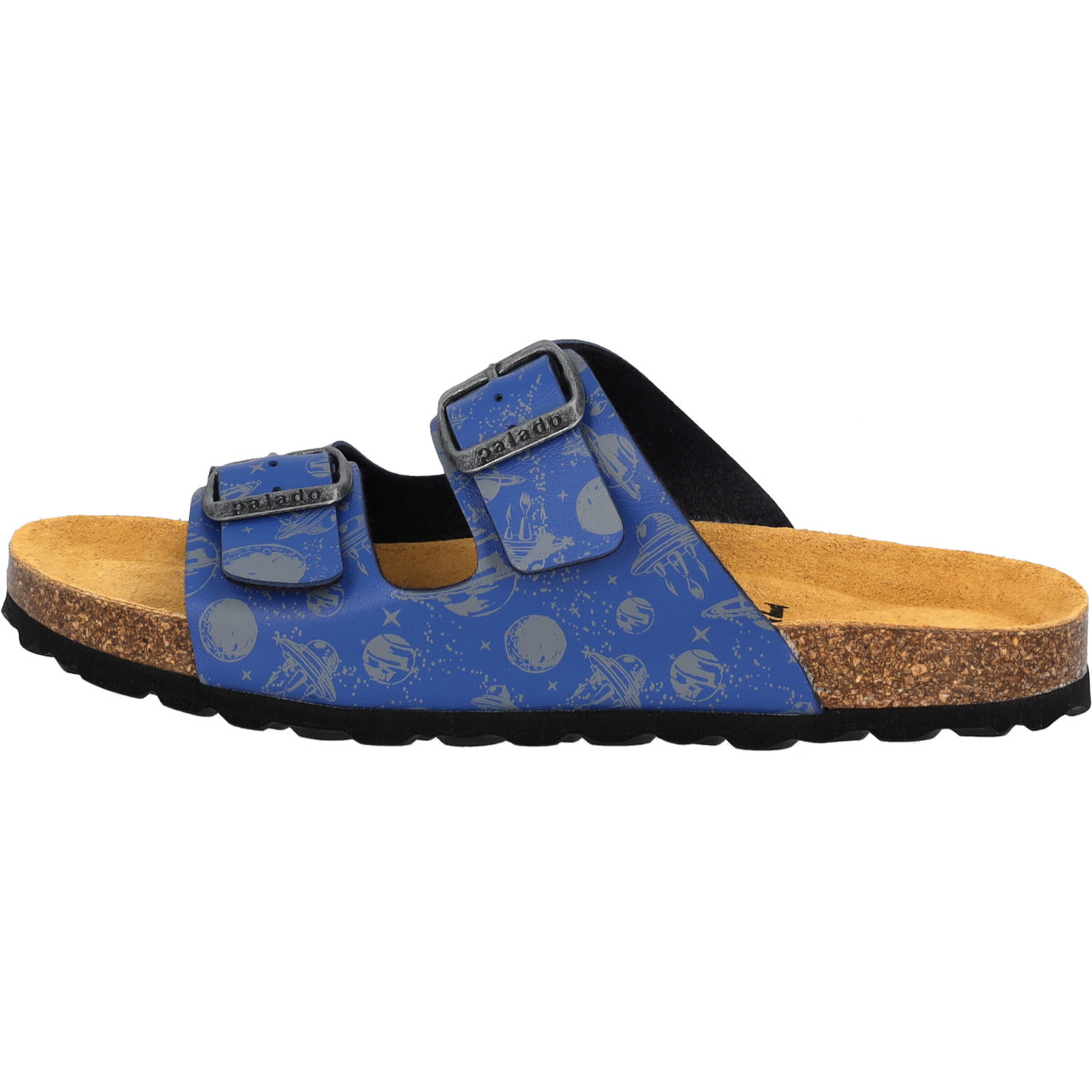 Palado Kids Korfu B Print, Pantoletten, Kinder, Blau Planets