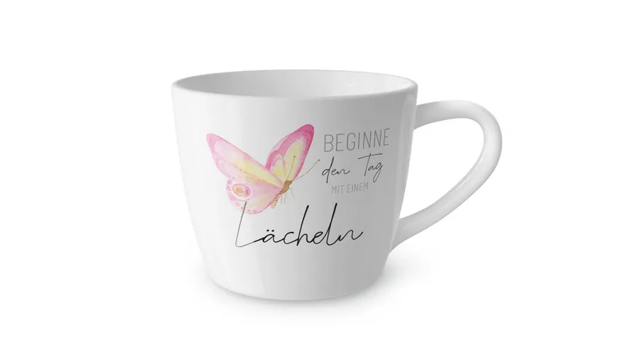 Geschenk für Dich Maxibecher Beginne den Tag mit einem Lächeln
