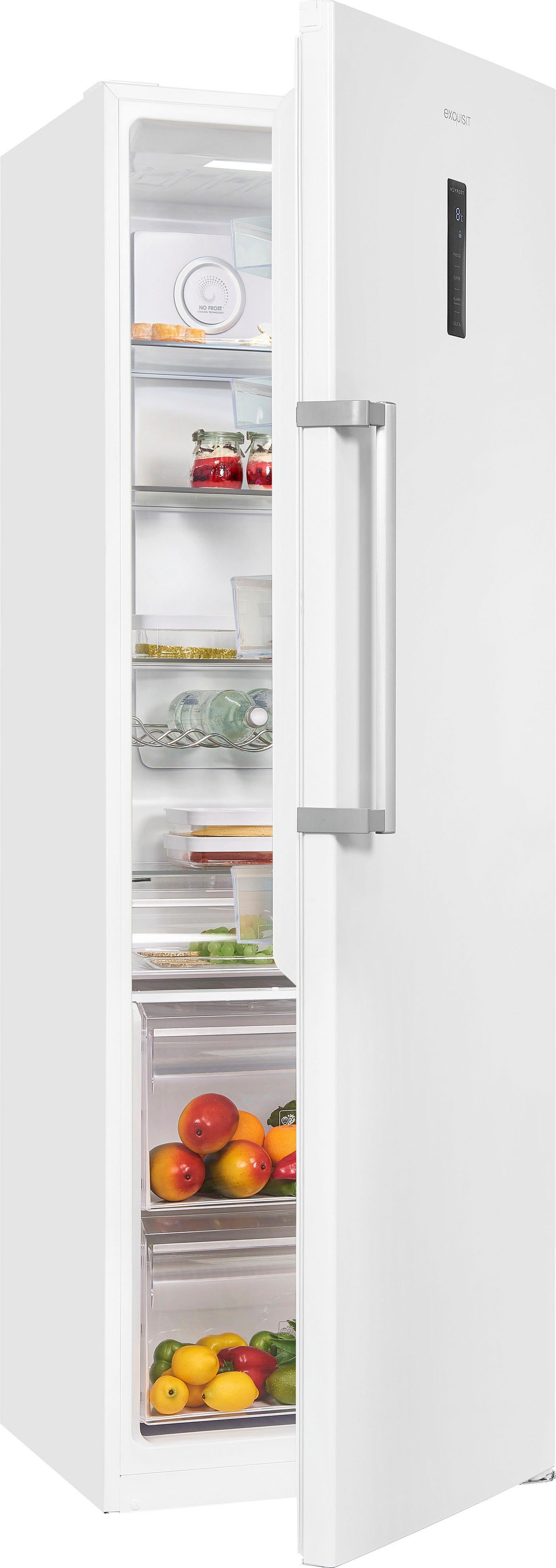 exquisit Vollraumkühlschrank KS360-V-HE-040D, 185 cm hoch, 60 cm breit