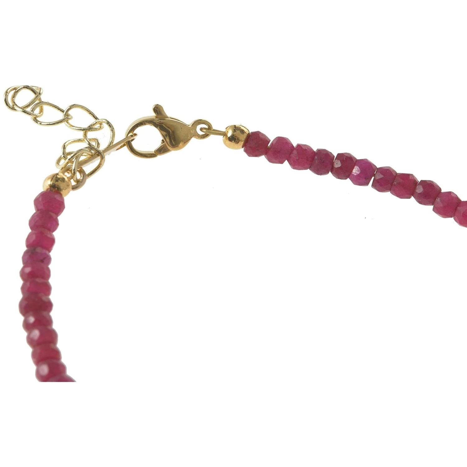 Armband 'Barock Zuchtperle und facettierte Rubine'