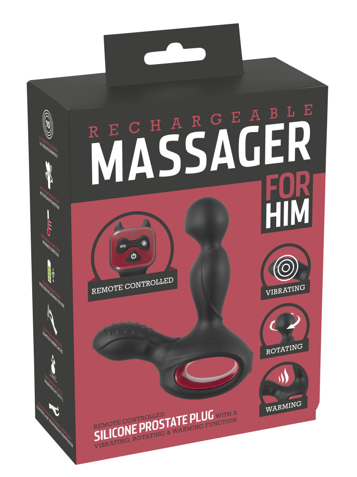 You2Toys Prostata-Vibrator Silicone Prostate Plug in schwarz günstig kaufen 14,5 cm