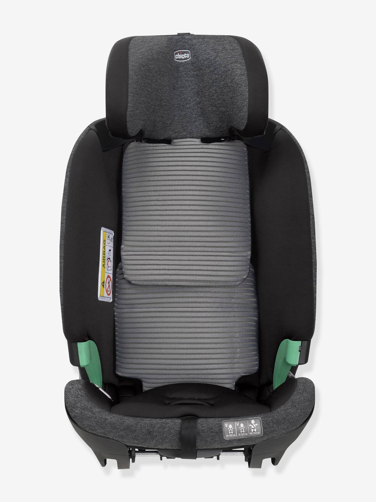 Chicco Kindersitz mit Basis Bi-Seat Air 360 i-Size CHICCO, 40-150 cm, Gr. 0+/1/2/3 - schwarz