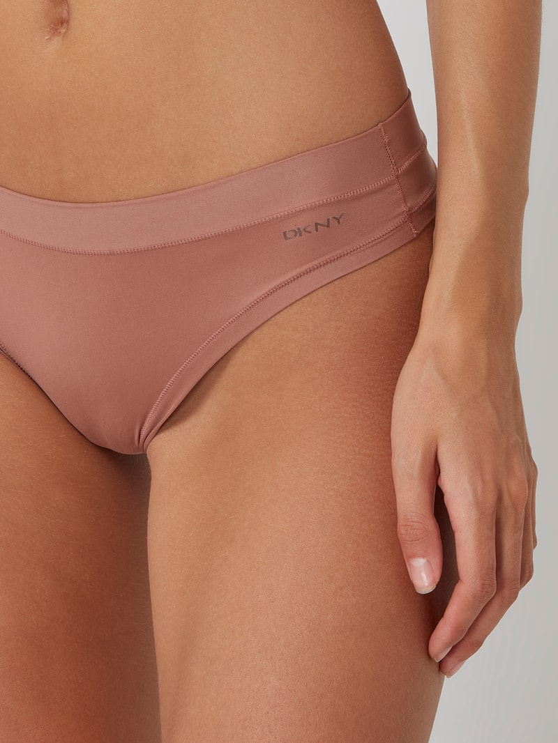 String aus Mikrofaser im 3er-Pack in beige