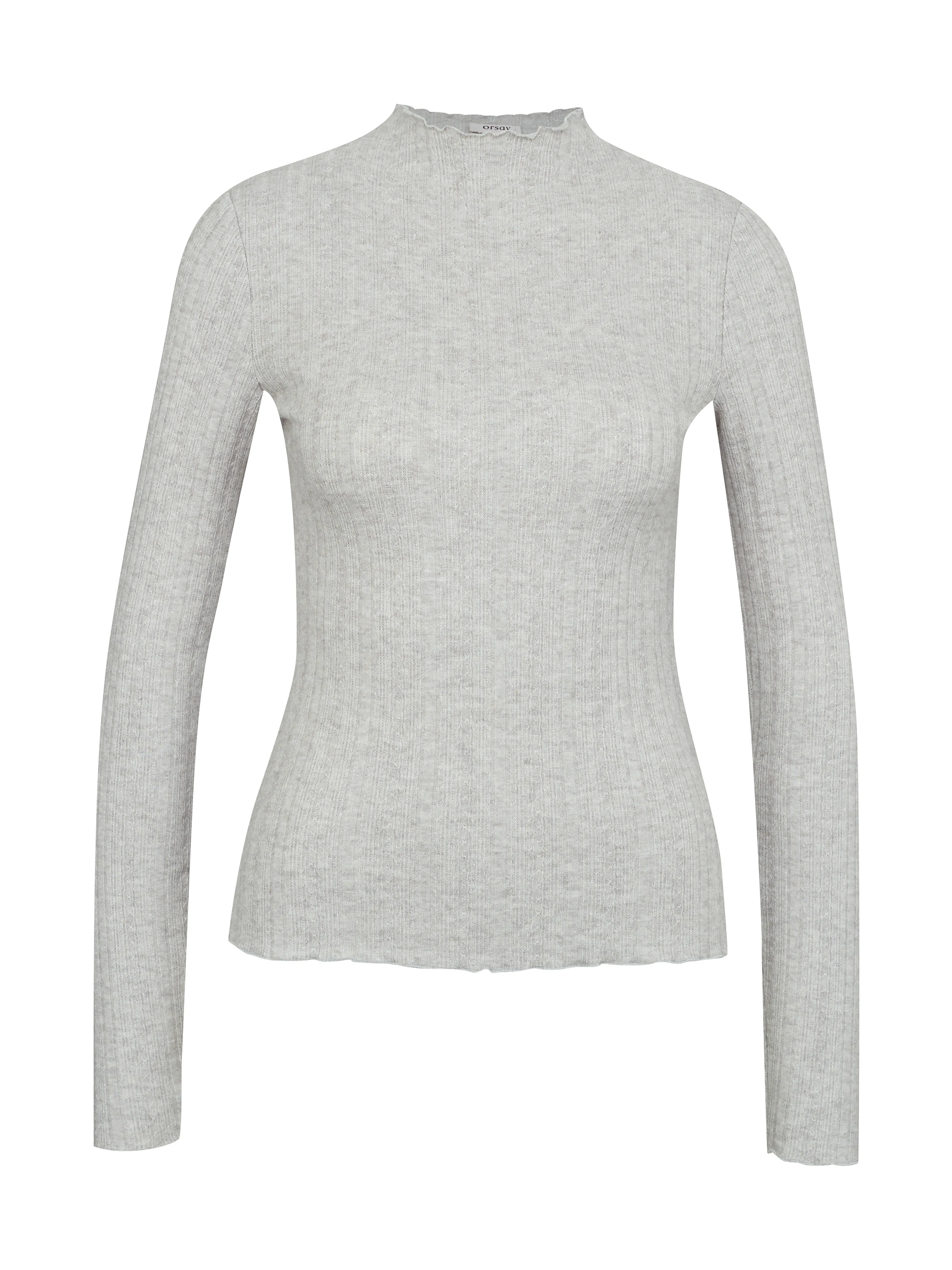 Graues Langarm-T-Shirt für Frauen ORSAY