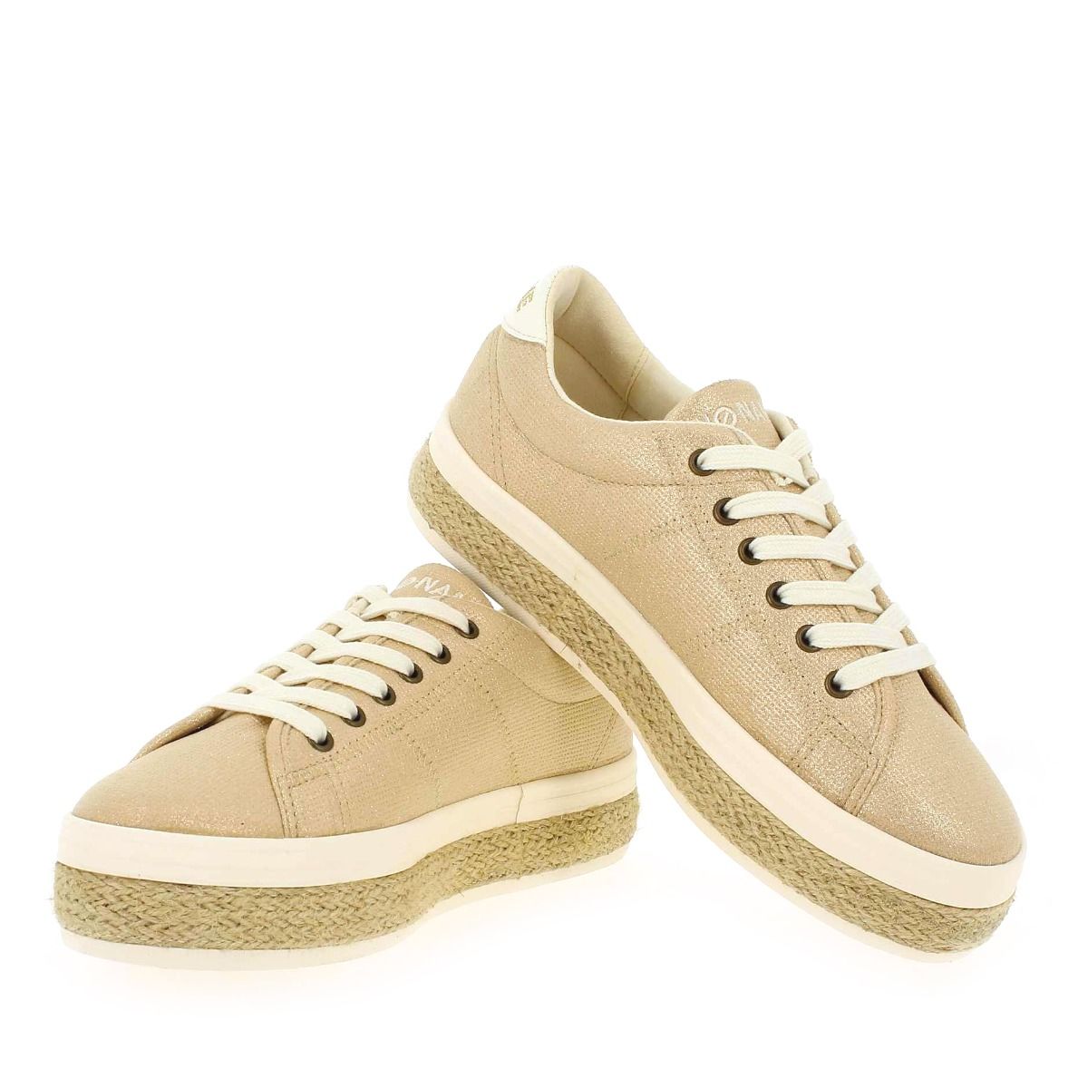 No Name  MALIBU SNEAKER IRUN - Doré