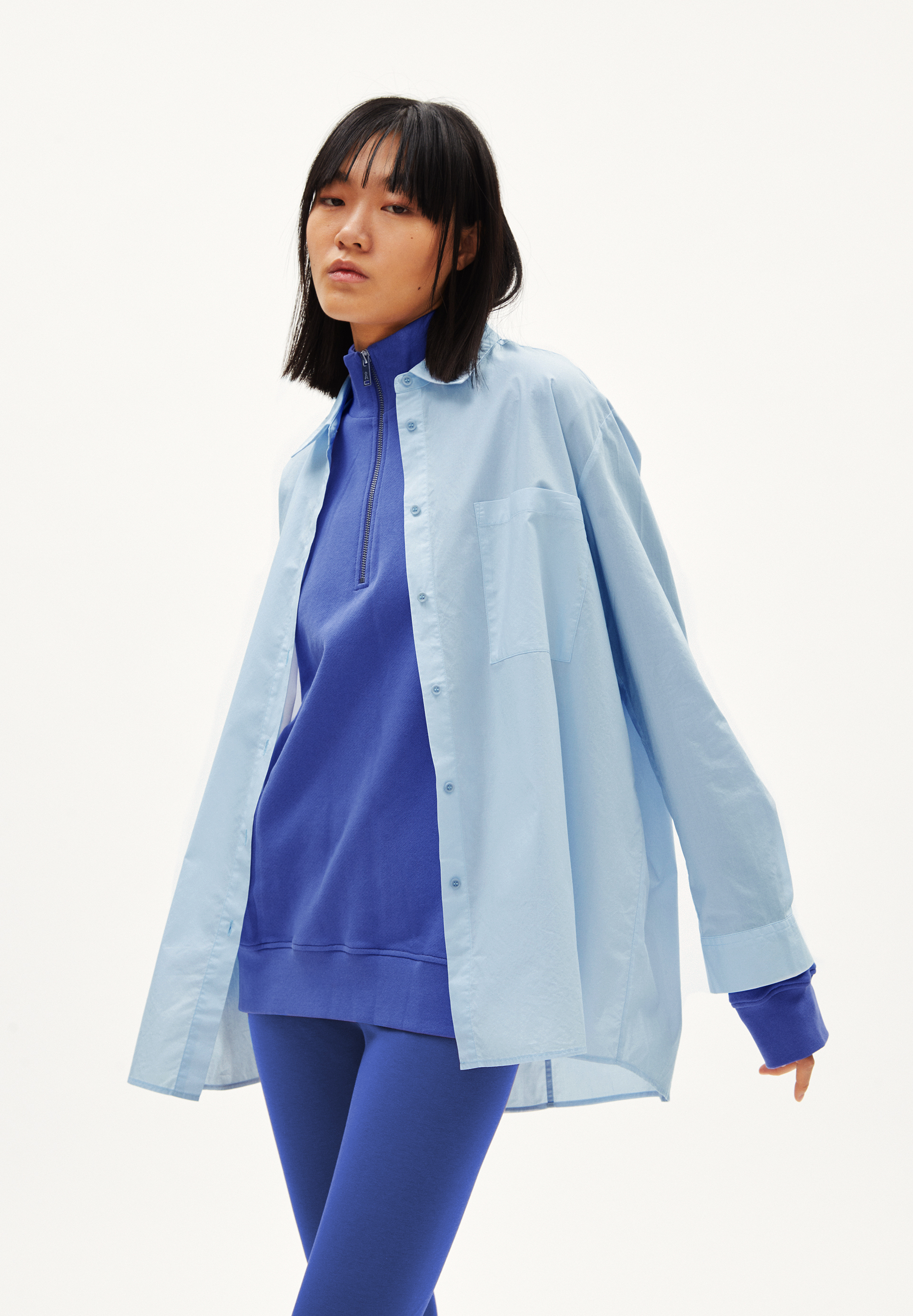 Bluse Loose Fit aus Bio-Baumwolle