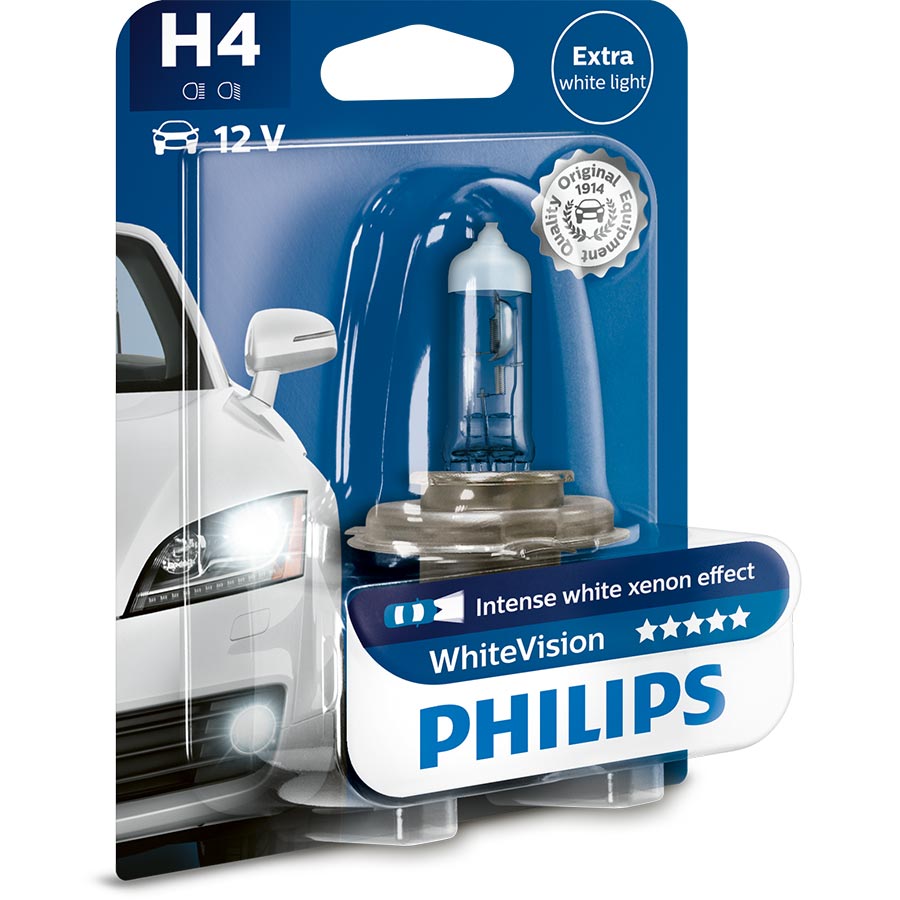Philips WhiteVision H4 Glühlampe +60%, 1 Stück - ATU