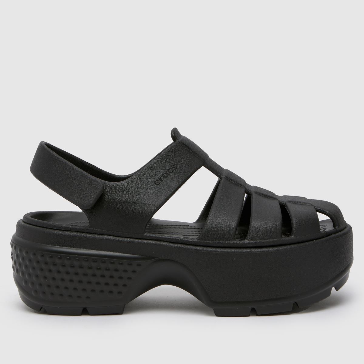 Crocs Stomp halász szandál fekete színben