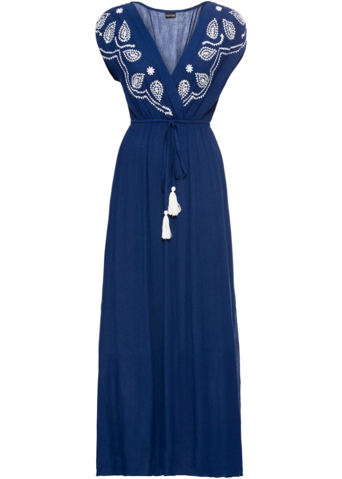 Maxikleid mit Stickerei