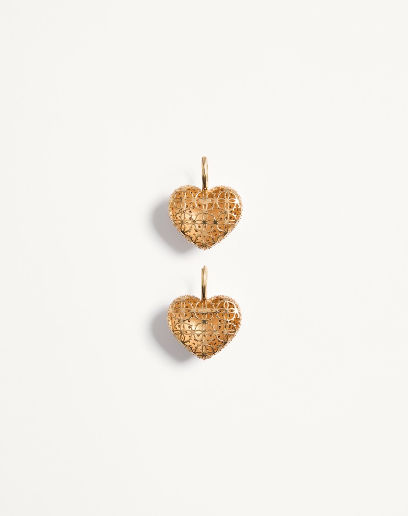 Coeur Royal øreringe i metal, emalje og Swarovski® krystaller