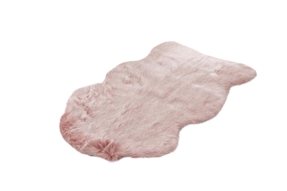 megusta Hochflorteppich Puderrosa 160cm x 230cm