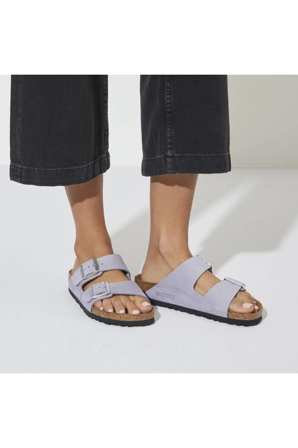 Birkenstock  Pantolette - Lila - Flacher Absatz