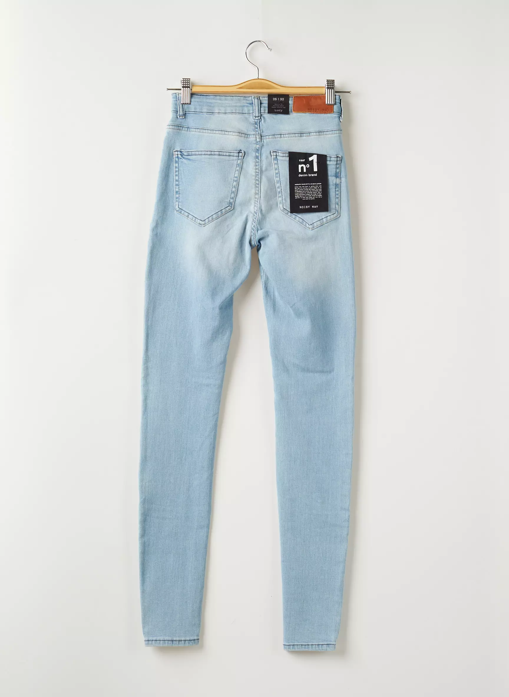 Noisy May Jeans Coupe Slim Femme couleur bleu