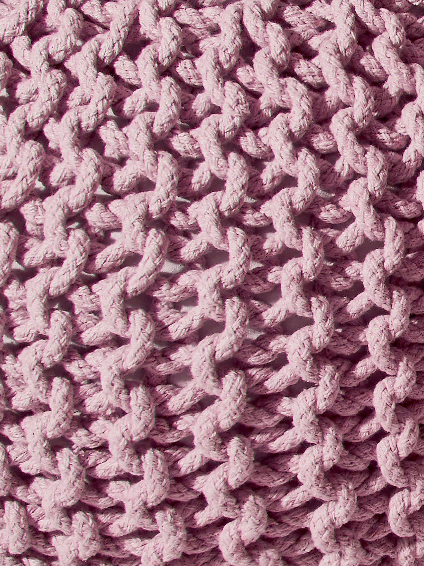 Kiruna Strick-Pouf, Creme