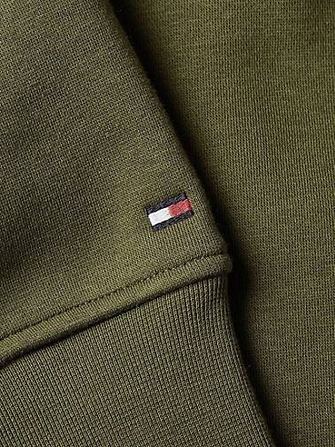 TOMMY HILFIGER Herren Sweatjacke MIX MEDIA ZIP THRU STAND COLLAR