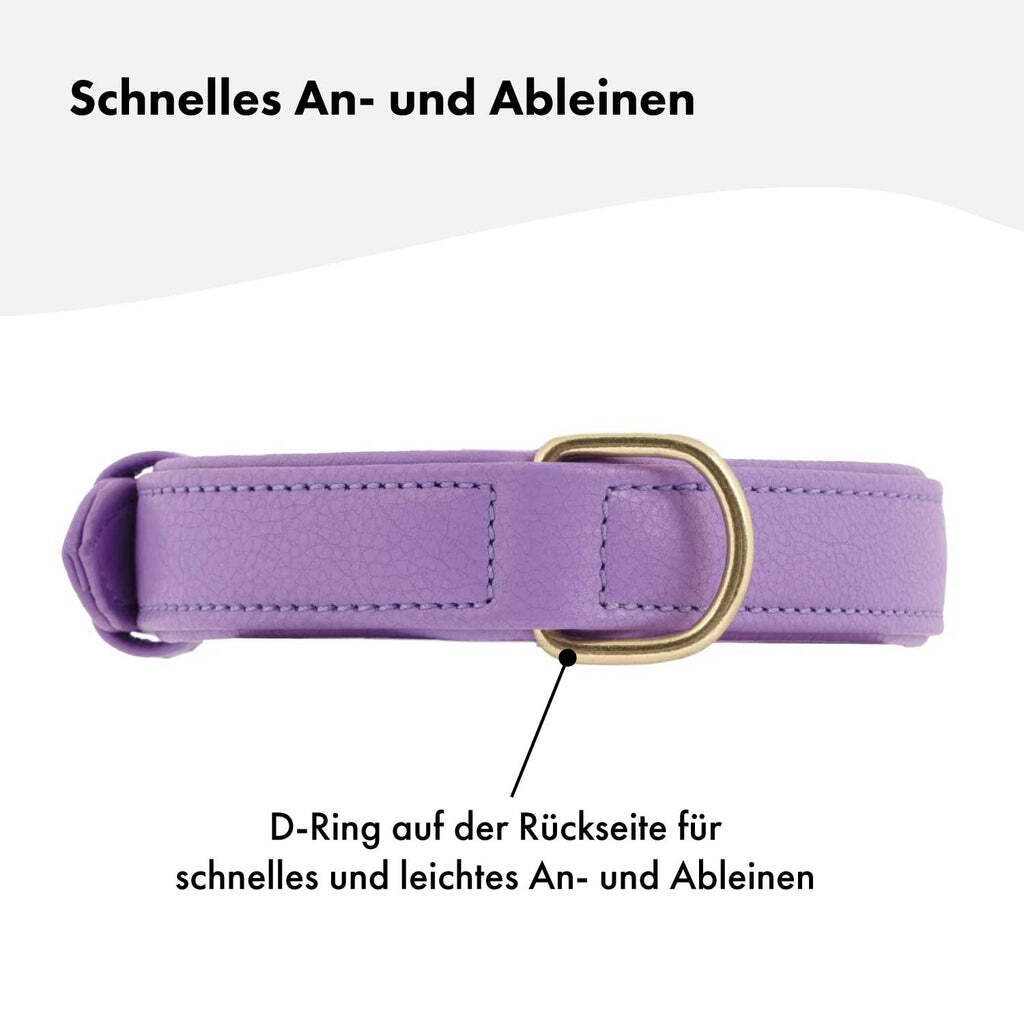 William Walker Hundehalsbänder William Walker Hundehalsband Plain Lavender XS