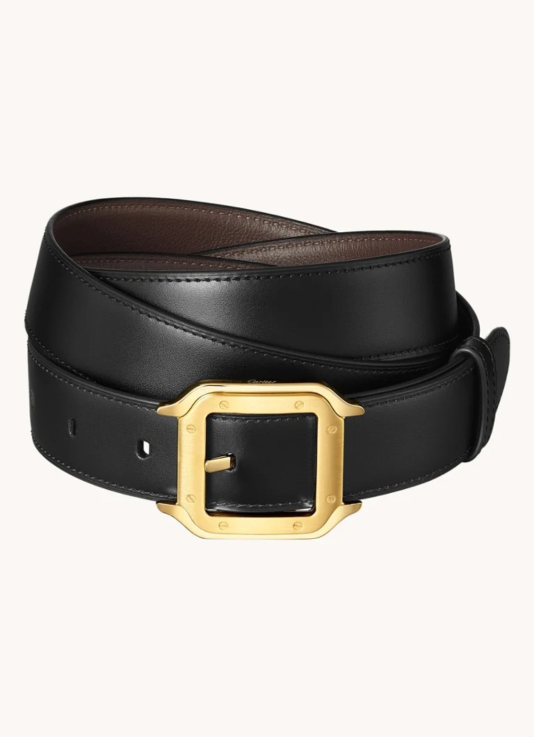 Curea din piele cu două fețe Cartier Santos CRL5000596