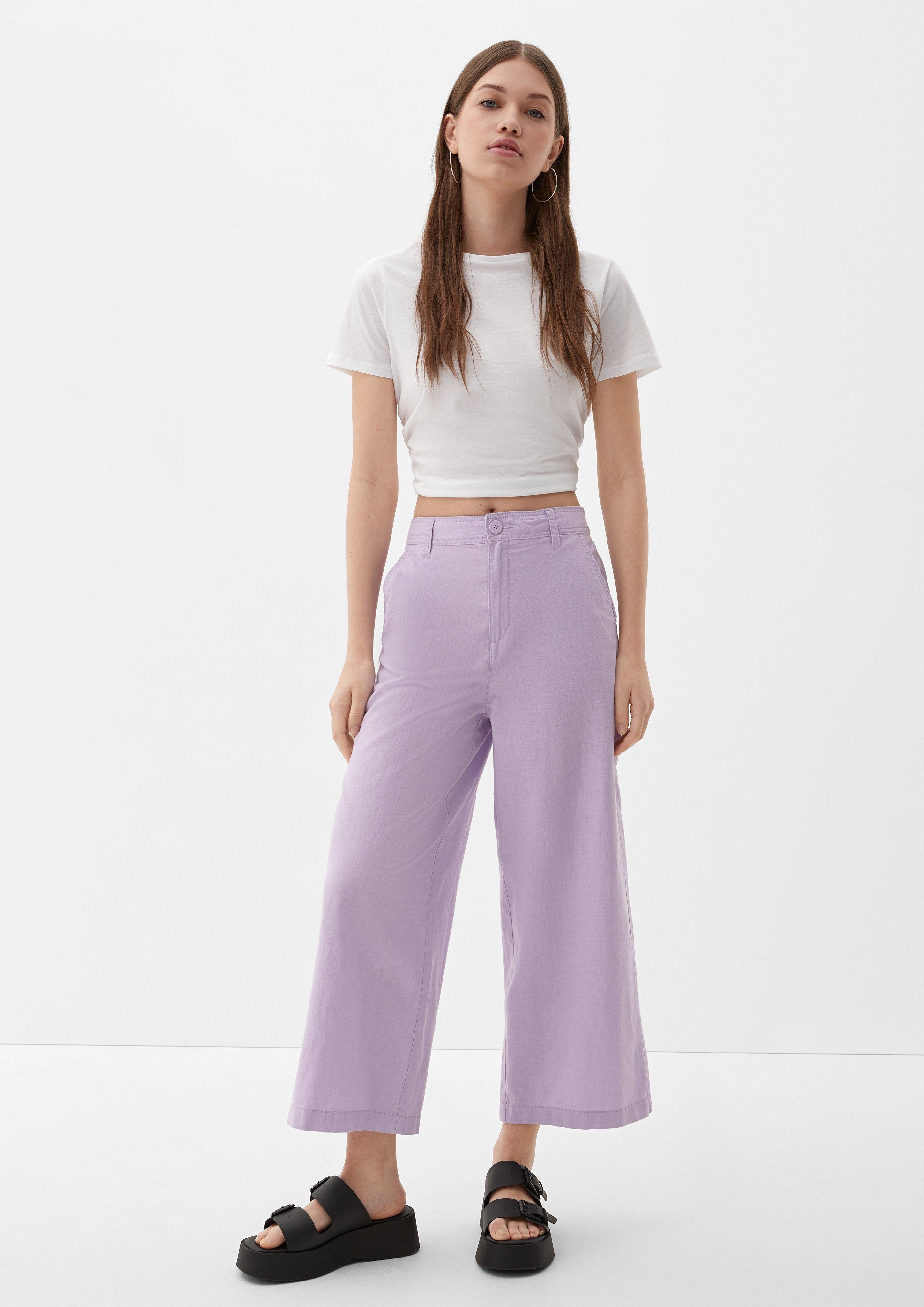 Regular: Culotte aus Leinenmix  2127625-4724