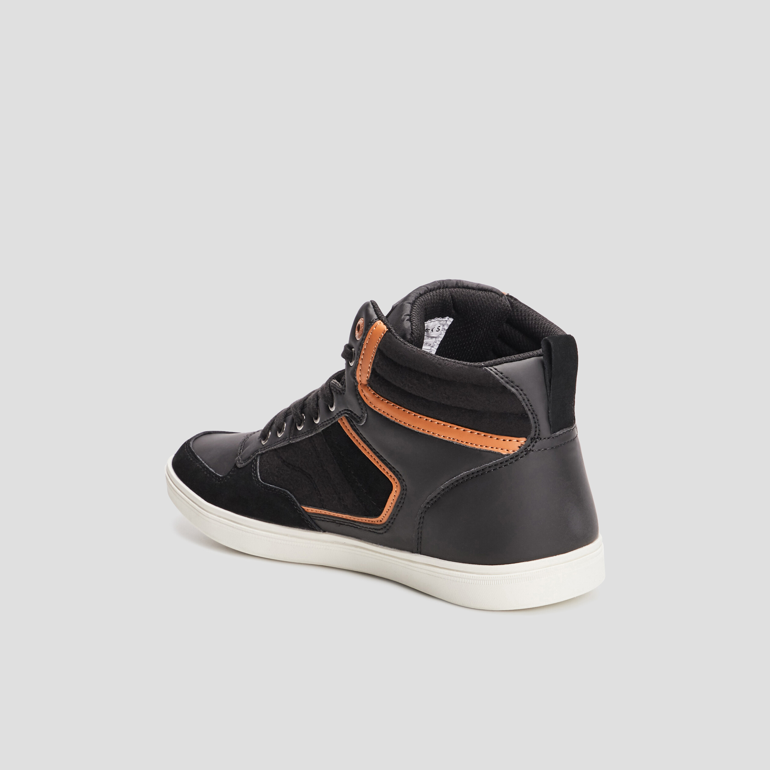 Baskets montantes Creeks noir homme | La Halle