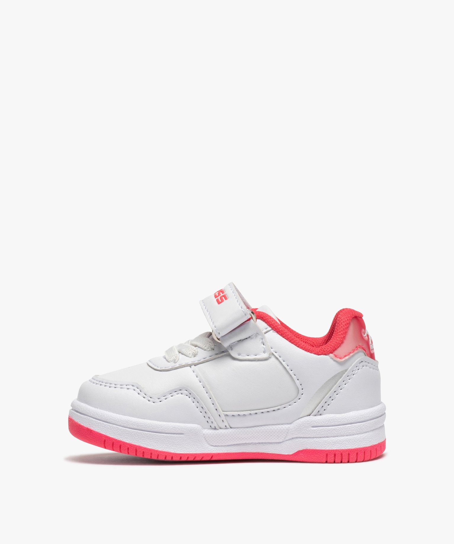 Tennis bébé bicolores à scratch - Airness Salto blanc | GEMO