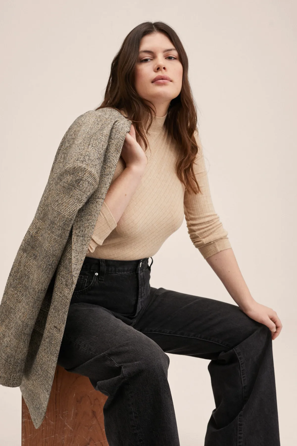 MANGO  27040172 Damen / Mädchen Schwarzer Denim