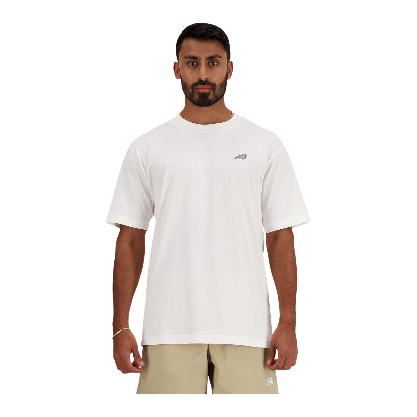New Balance Sport Essentials Cotton T-Shirt Weiss FWT