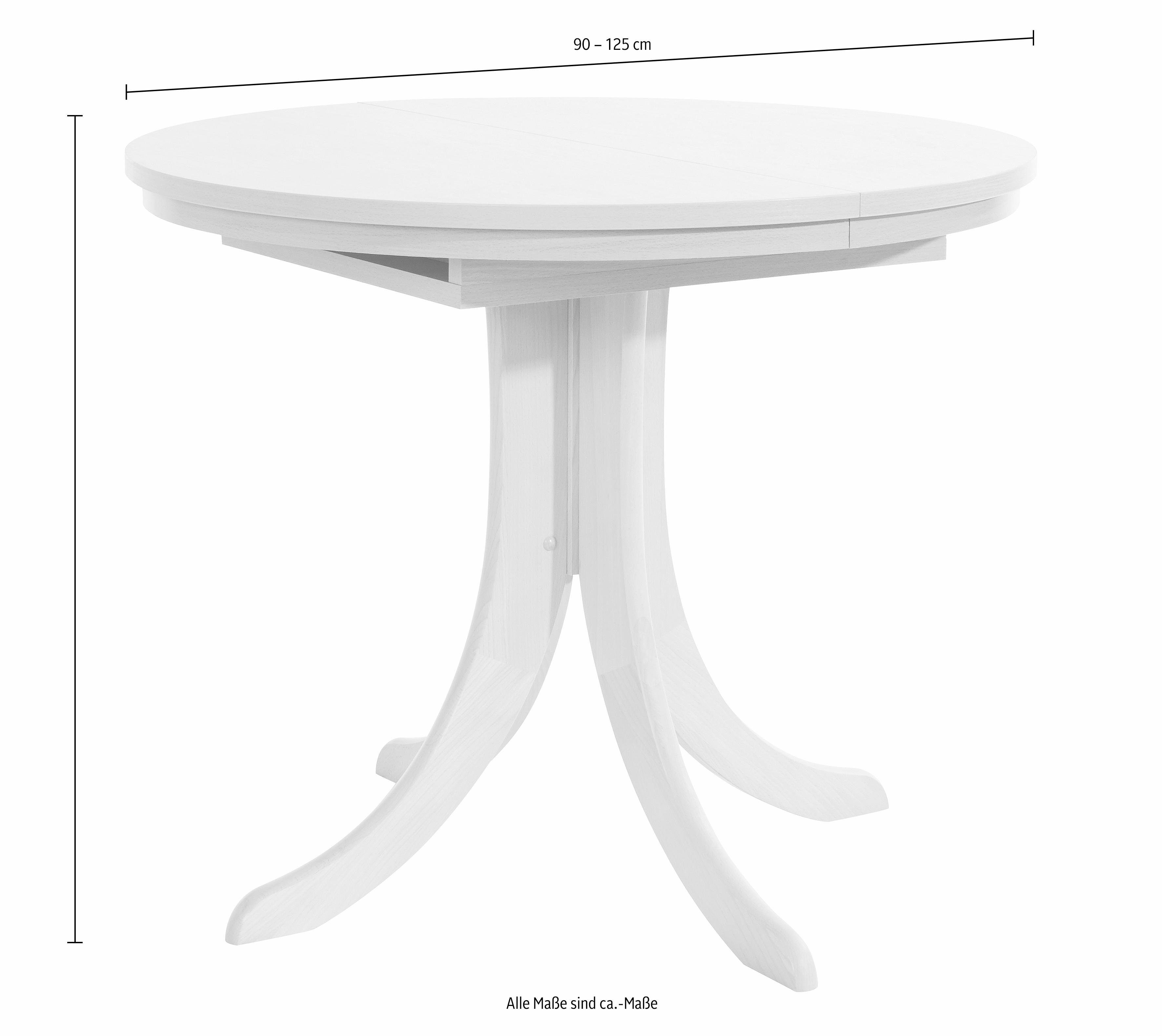 Home affaire Esstisch Rom, ausziehbar auf 125 cm