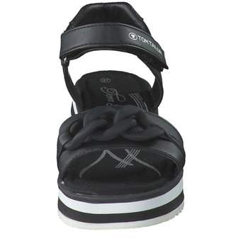 Tom Tailor Sandalen in schwarz