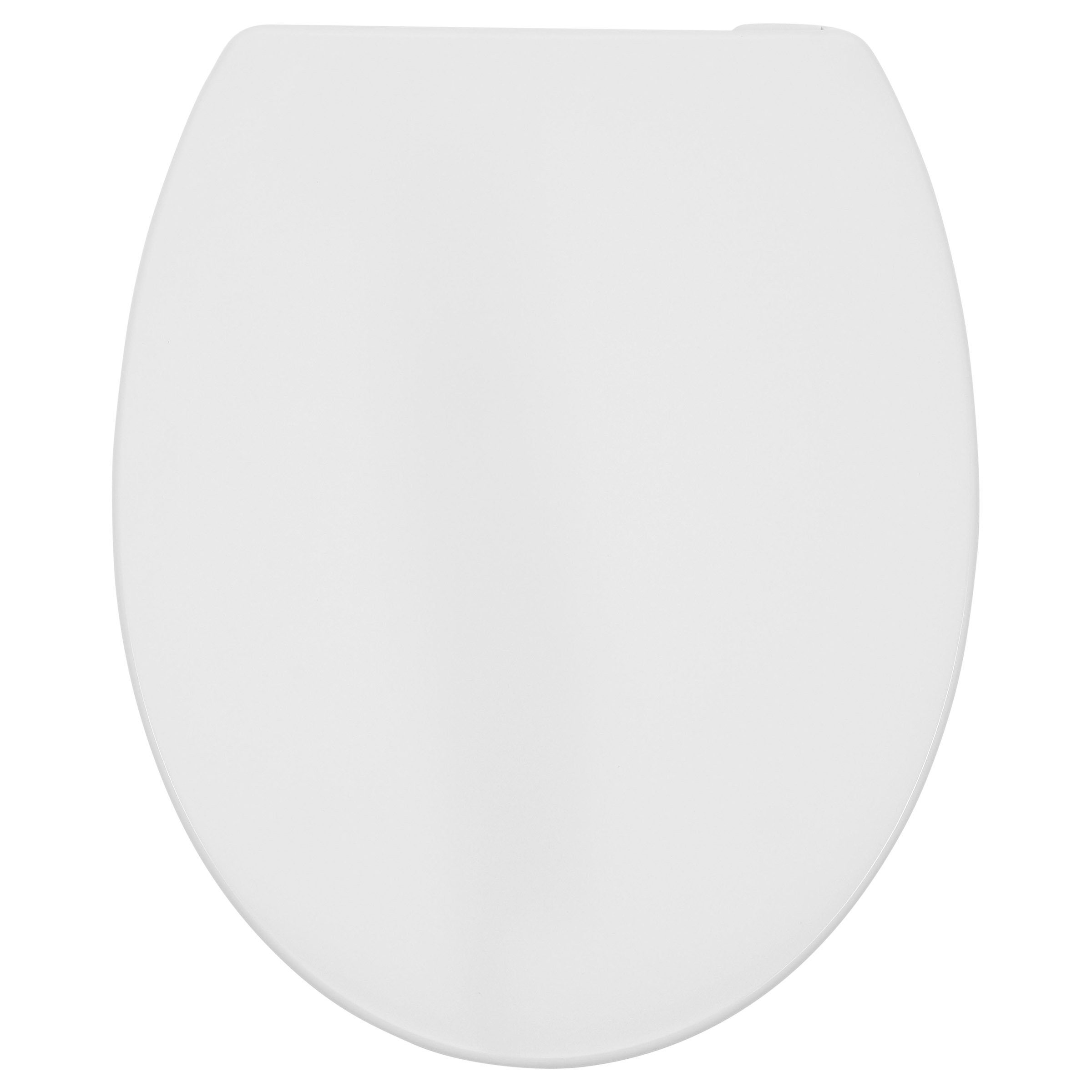 LUVETT WC-Sitz Universal C210 (Inklusive 3 Befestigungsarten), mit Absenkautomatik, Wrap-Over, Duroplast, Deutsche Markenqualität