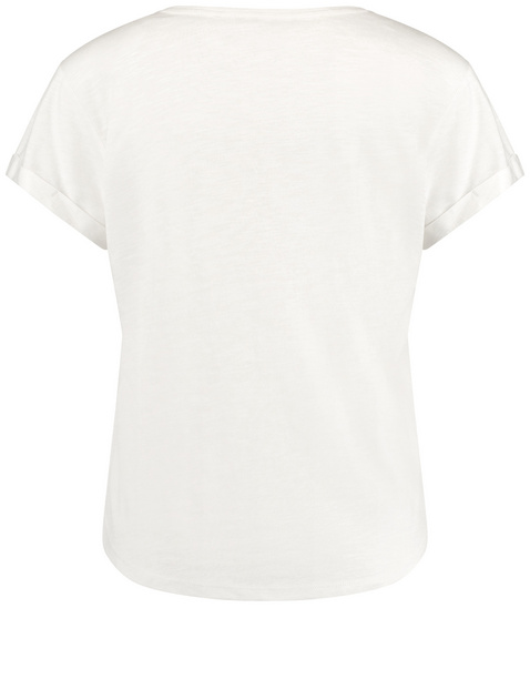 T-Shirt mit Häkelspitzen-Details