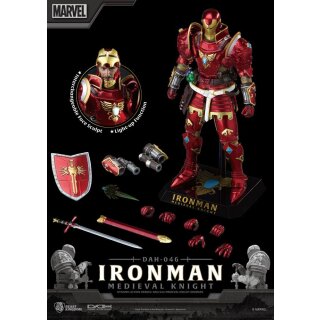 Marvel Dynamic 8ction Heroes Actionfigur 1/9 Medieval Knight Iron Man 20 cm
