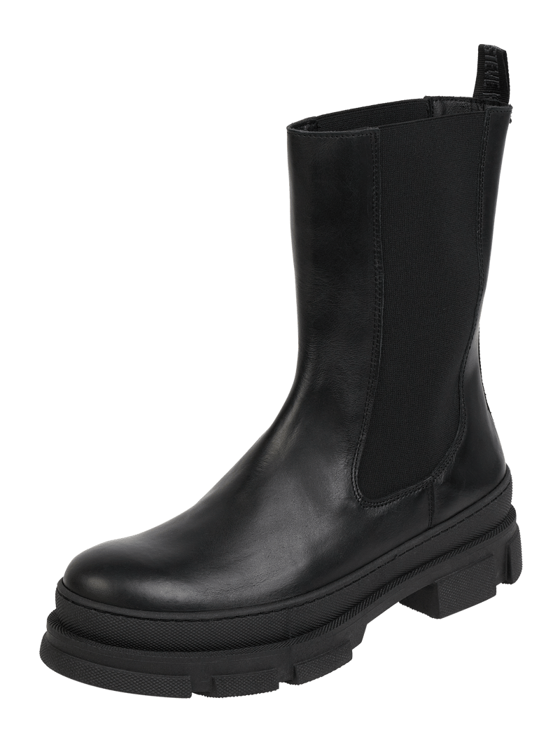 Boots aus Leder Modell 'Filina' in schwarz