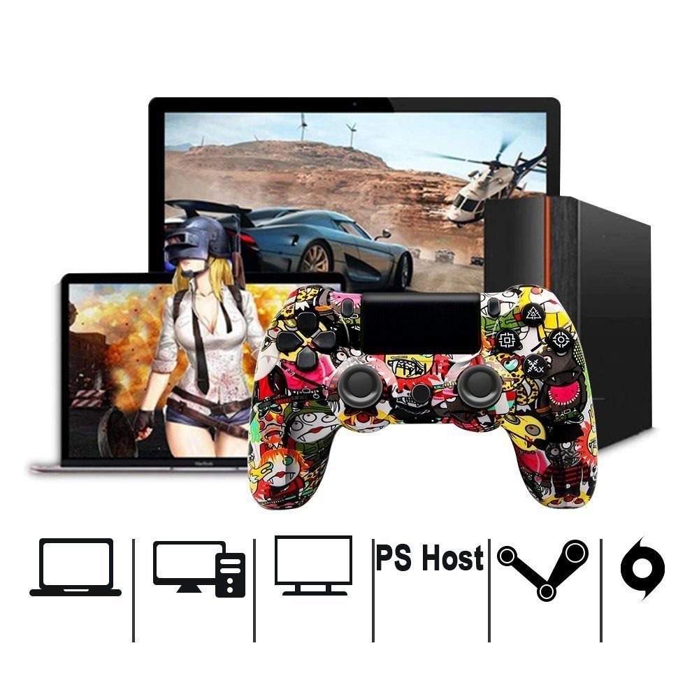 Tadow Gamepad, Game Controller, Wireless, Bluetooth, für PS4 PlayStation 4-Controller