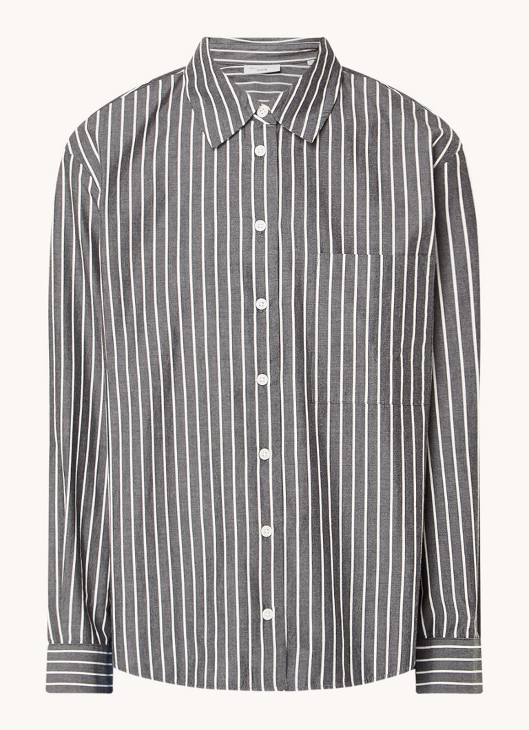 Marc O'Polo Denim Blouse made of organic cotton with a stripe print