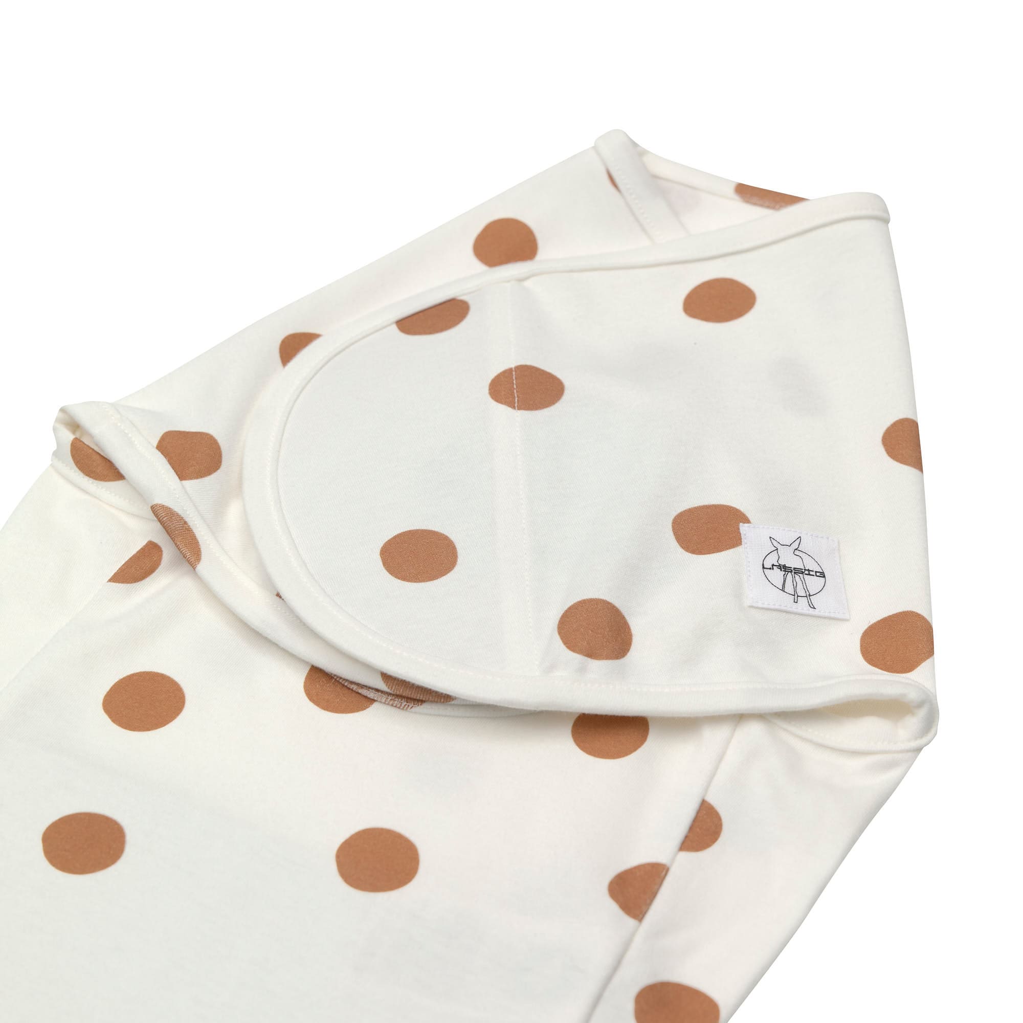 Pucksack - Bio Baumwolle, Big Dots Milky, Weiß