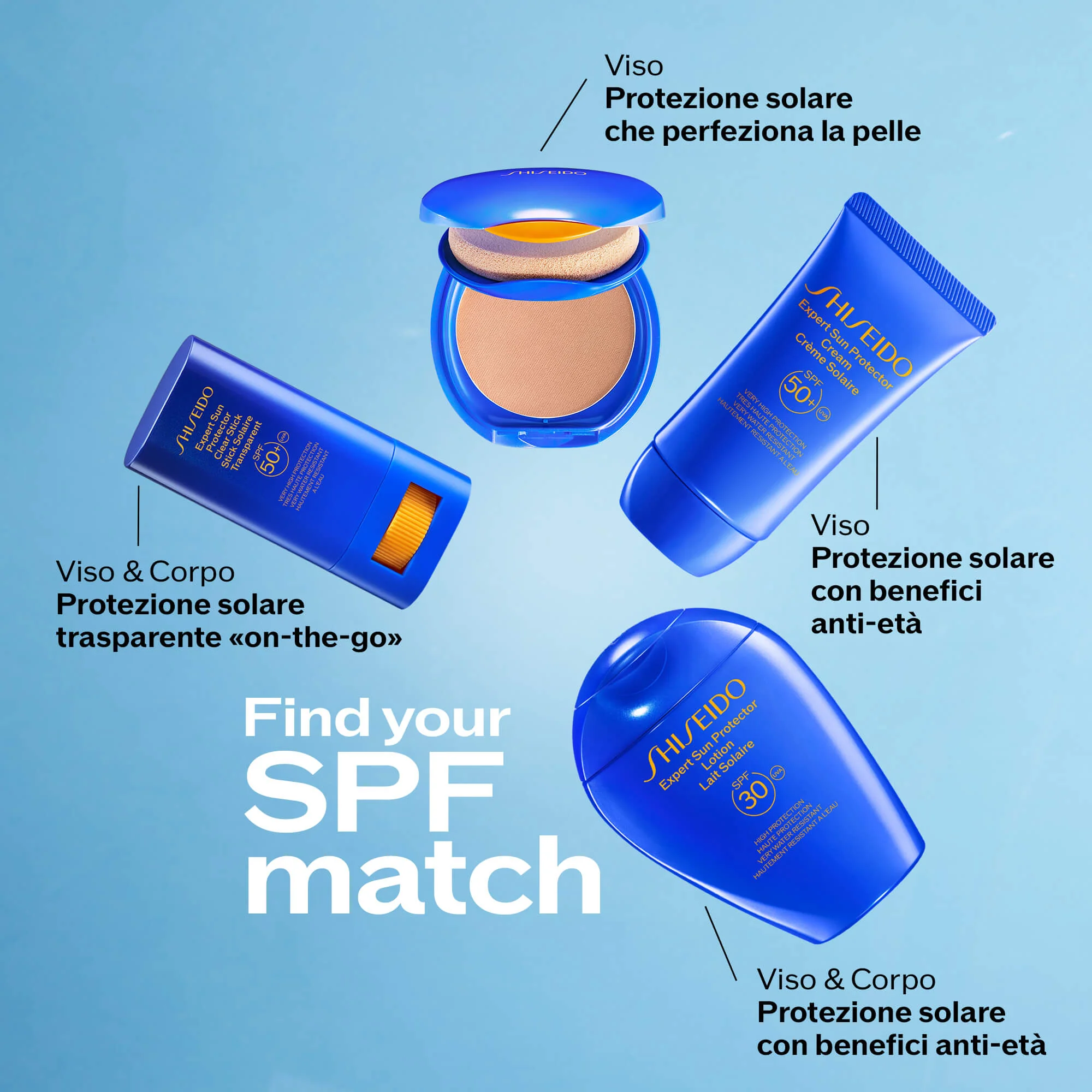 Solari Tanning Compact SPF10 - Krema za sunčanje za lice, Kompaktni puder, Kremasti puder