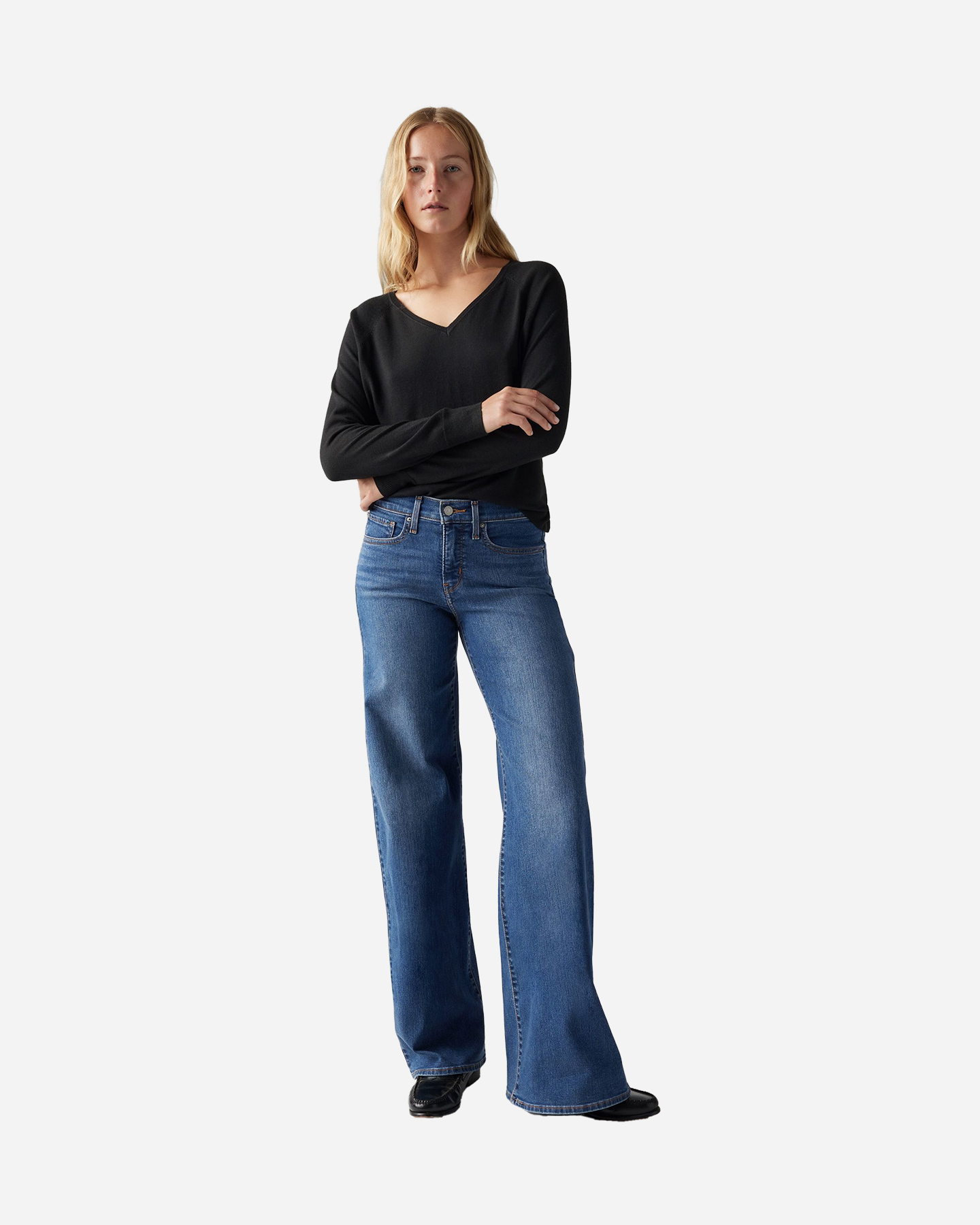 Jeansy Levi's Shaping Wide Leg 318 L32 W 001PZ-0001