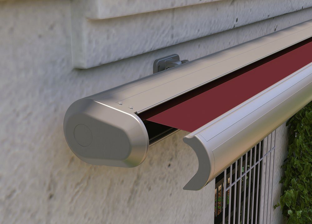 Oster SIcht und Sonnenschutz Kassettenmarkise Premium Vollkassettenmarkise elektrisch Top Verarbeitung