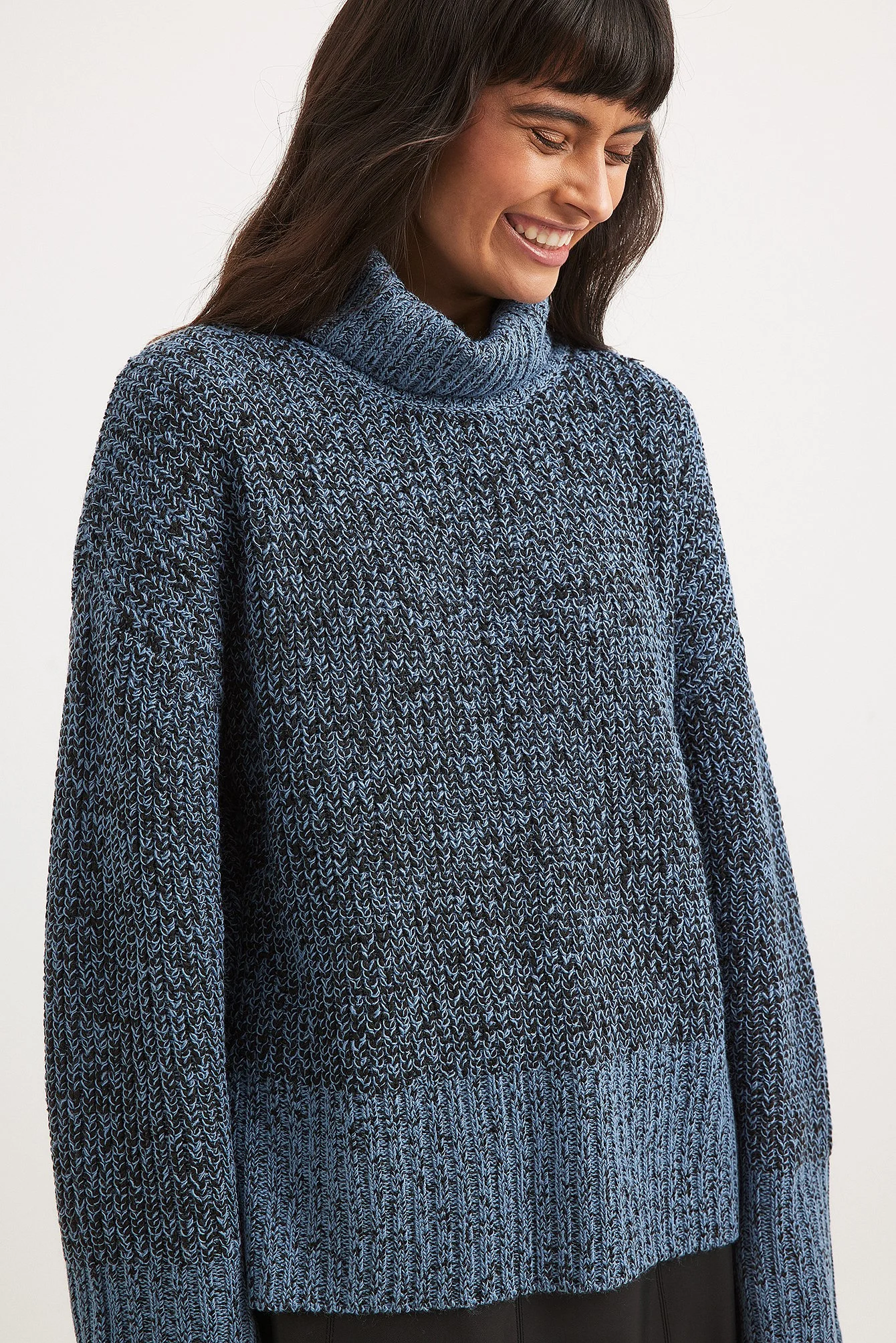 Rollkragenpullover gestrickt