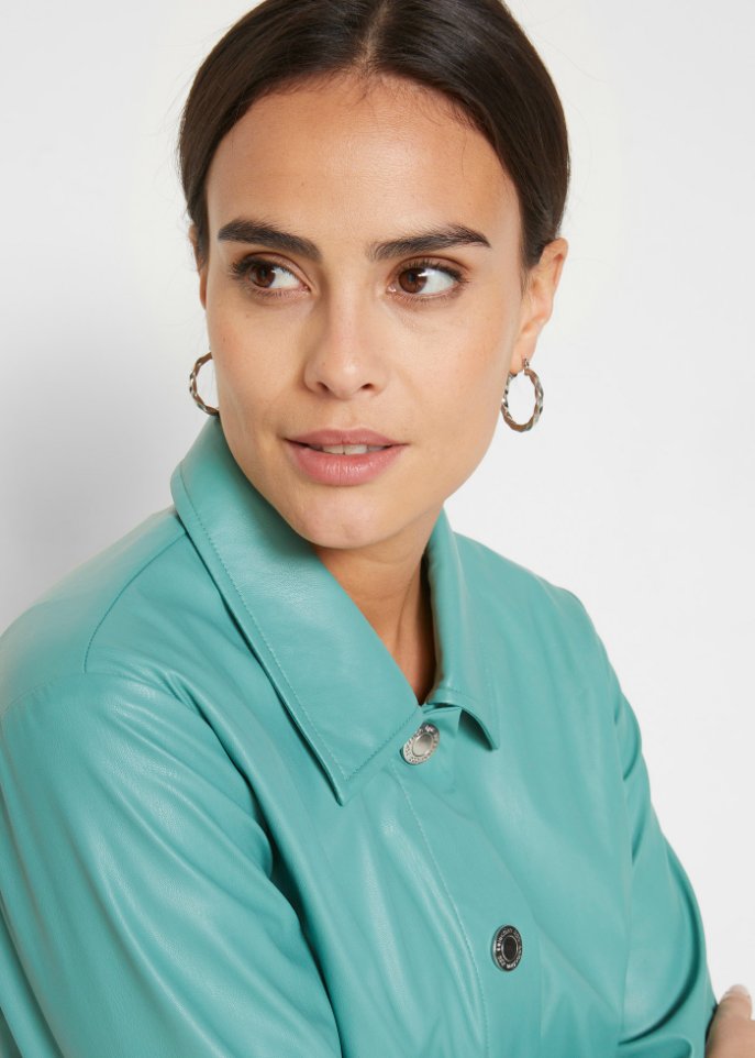 Lederimitat Blusenjacke