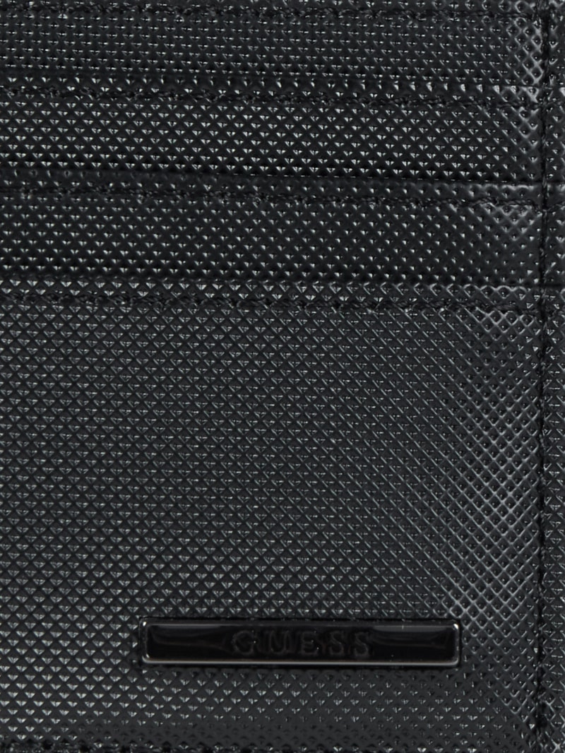 Kartenetui mit Logo in schwarz