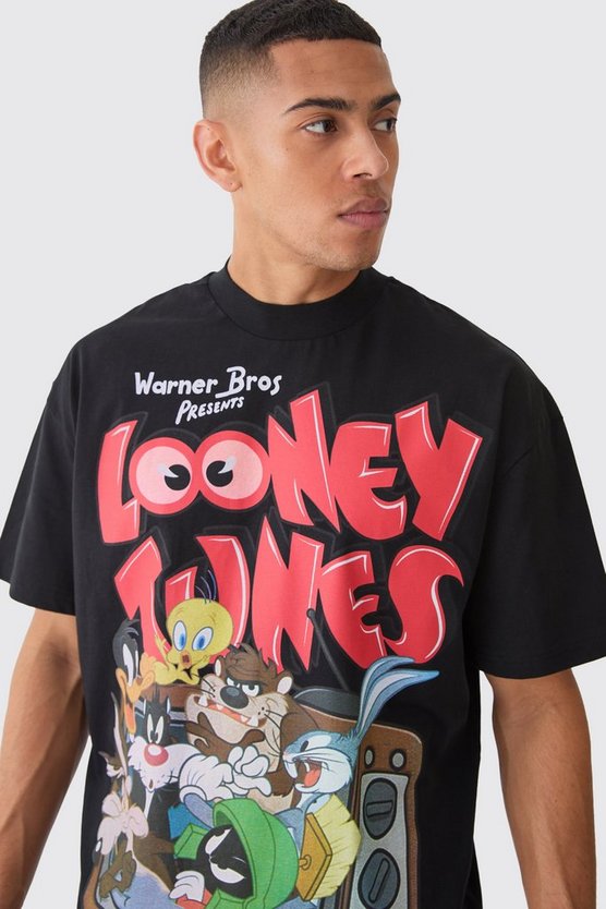 Oversize T-Shirt mit lizenziertem Looney Tunes Print