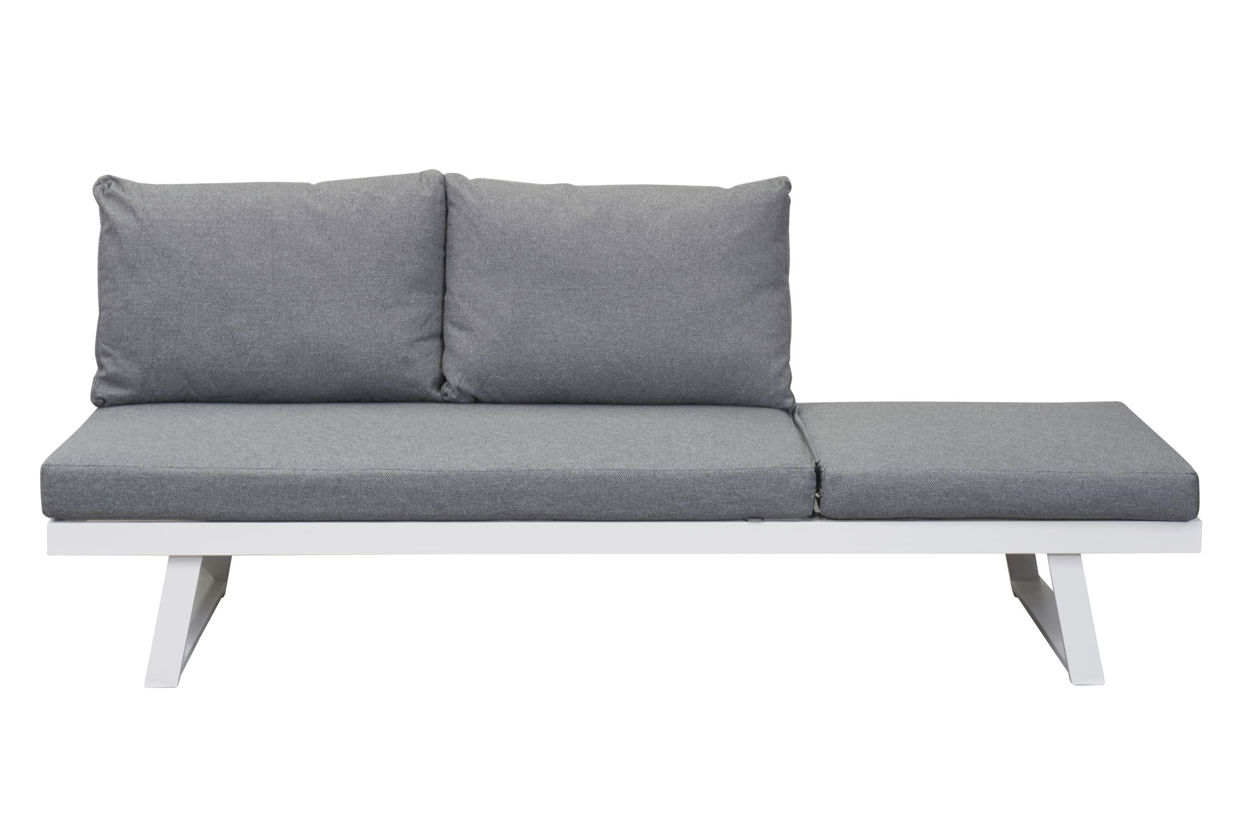 LC Garden Loungesofa LC Garden Sunewo Multifunktionssofa weiß 3-Sitzer Polstergarnitur