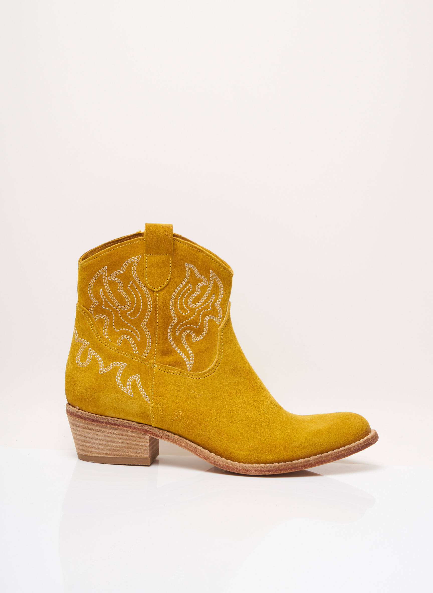 Paoyama Bottines Femme couleur jaune